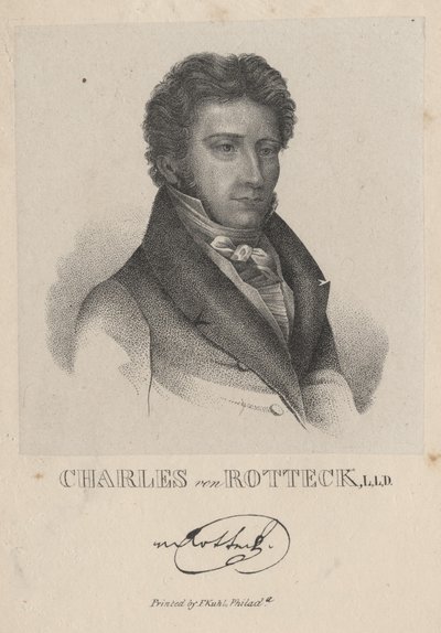 Charles von Rotteck, L.L.D., 1843 da F. Kuhl
